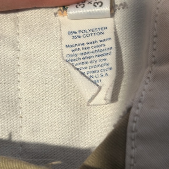 L.L. Bean Tan Chinos Versatile Cotton Blend mens pant size 32 - Picture 9 of 9